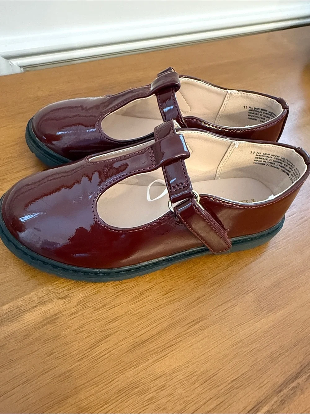 The Children’s Place - Girls' Mary Jane Shoes - Burgundy Patent
